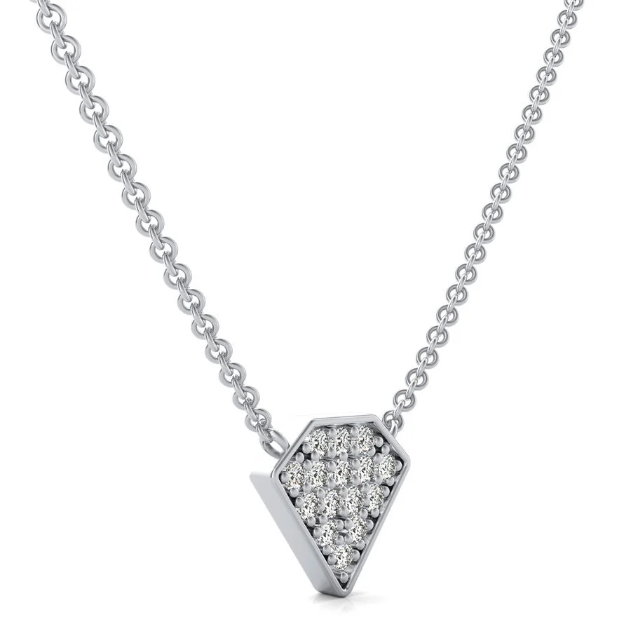Diamond Shaped Cluster Pendant - Image 2