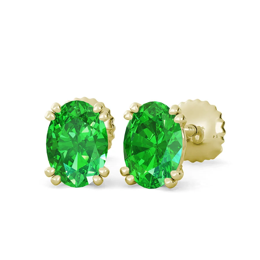 Double Prong Basket Stud Earrings - Custom Builder - SKU 201700