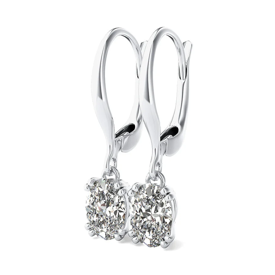 Double Prong Leverback Earrings - Custom Builder - SKU 401717