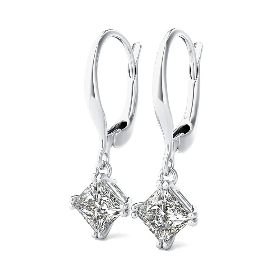 Double Prong Leverback Earrings - Custom Builder - SKU 401717