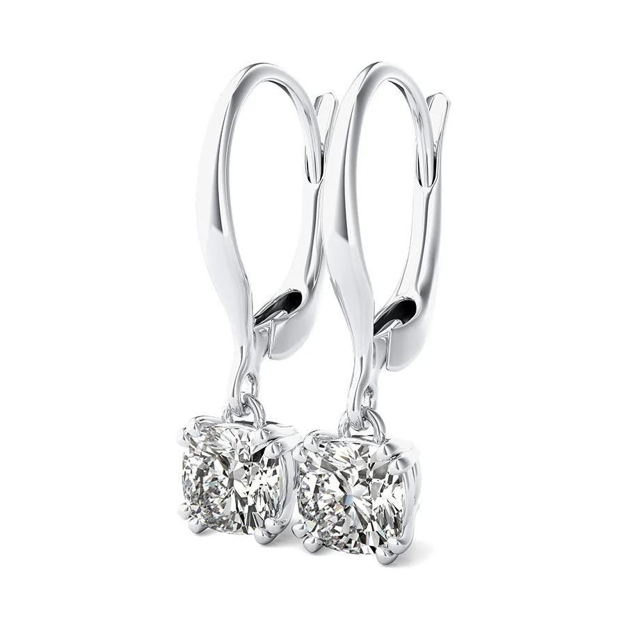 Double Prong Leverback Earrings - Custom Builder - SKU 401717