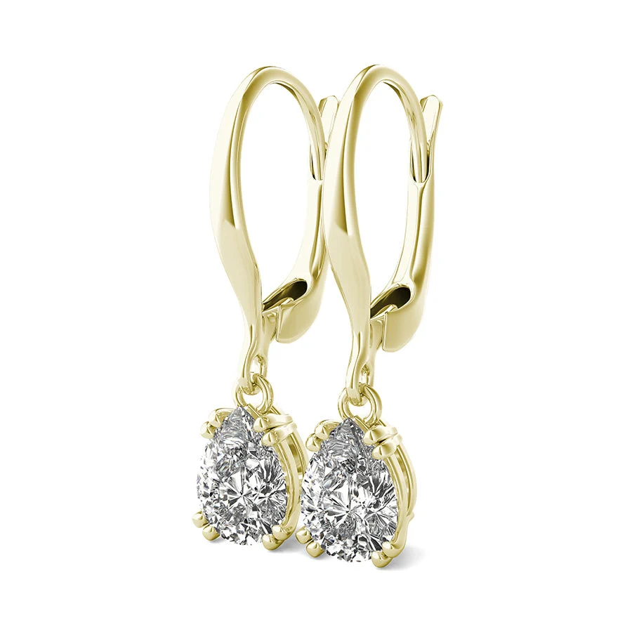 Double Prong Leverback Earrings - Custom Builder - SKU 401717