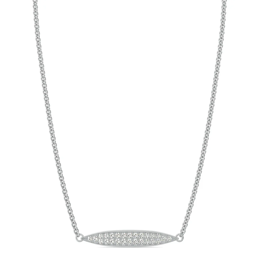 Elongated Marquise Sideways Pendant