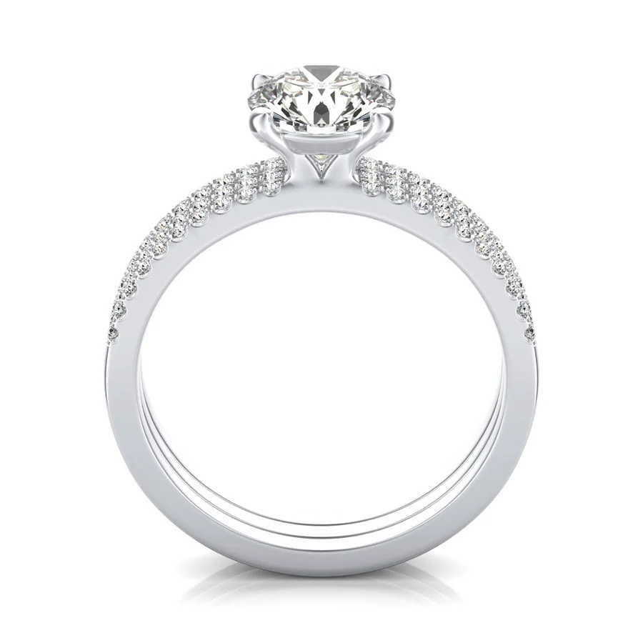 Engagement Ring With Matching Band - Image 2