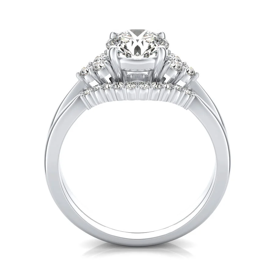 Engagement Ring With Matching Band - Image 2