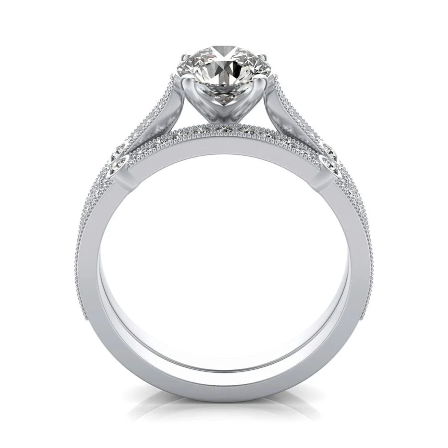 Engagement Ring With Matching Band - Image 2