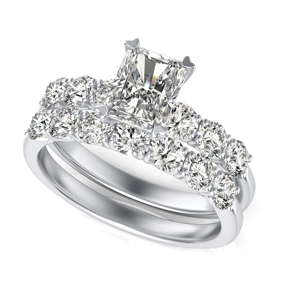 Engagement Ring With Matching Band - Custom Builder - SKU 118200