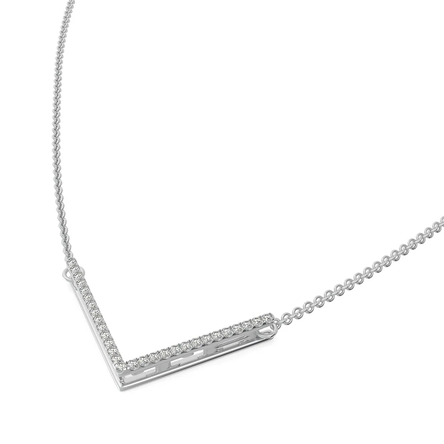 "FAITH" Chevron Bar Pendant - Image 2