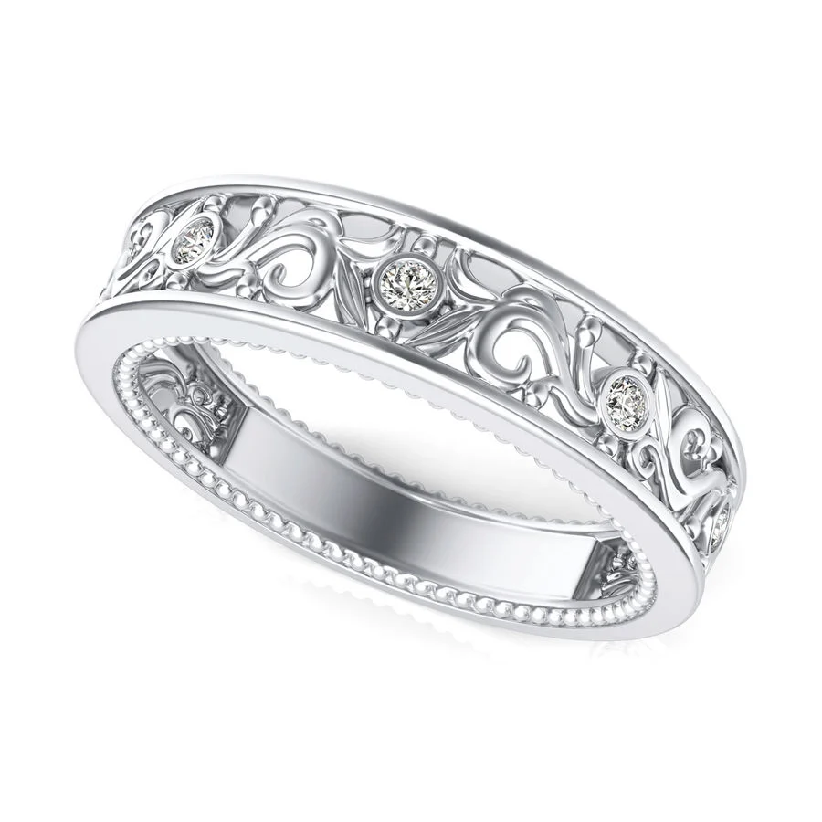 Filigree Band with Milgrain