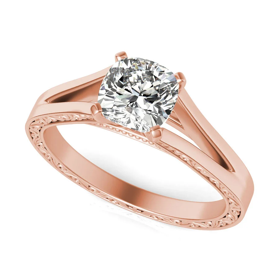 Filigree Cathedral Engagement Ring - Custom Builder - SKU 354200