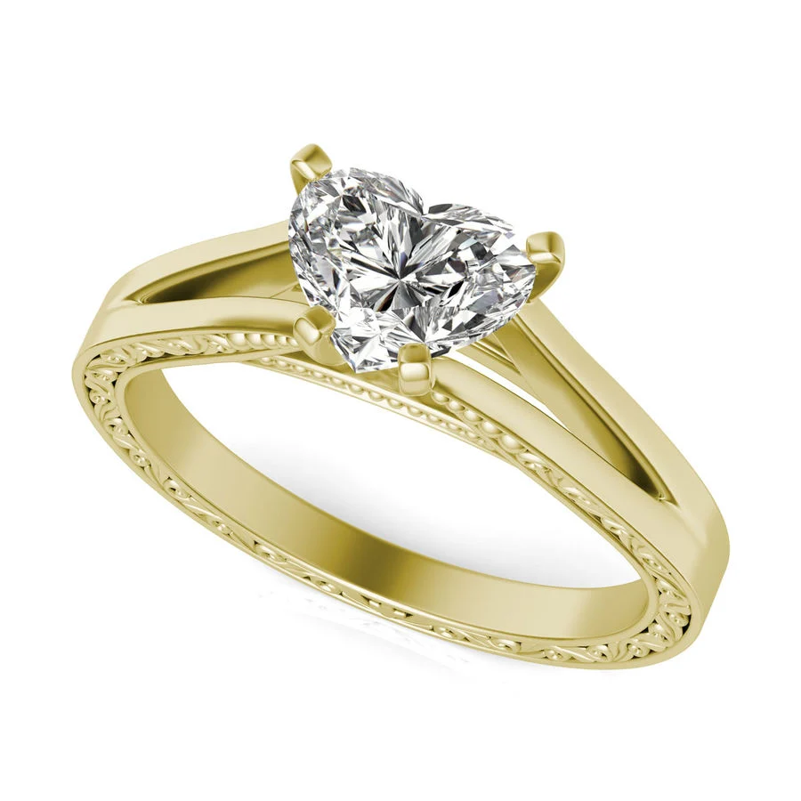 Filigree Cathedral Engagement Ring - Custom Builder - SKU 354200