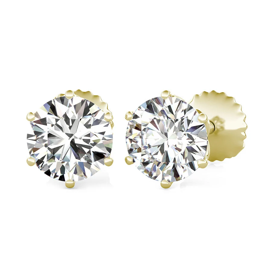 Flower Prong Stud Earrings - Custom Builder - SKU 201709