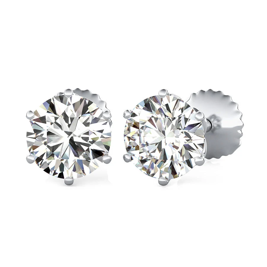 Flower Prong Stud Earrings - Custom Builder - SKU 201709