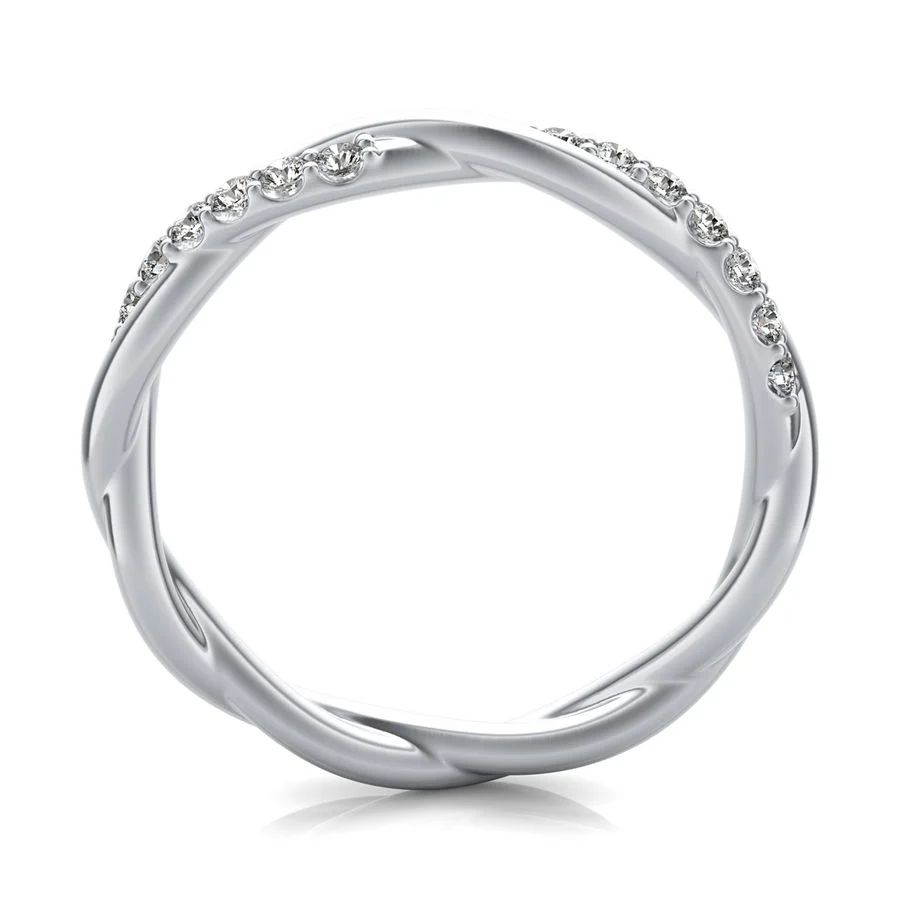 Half Eternity Twist Band - Image 2