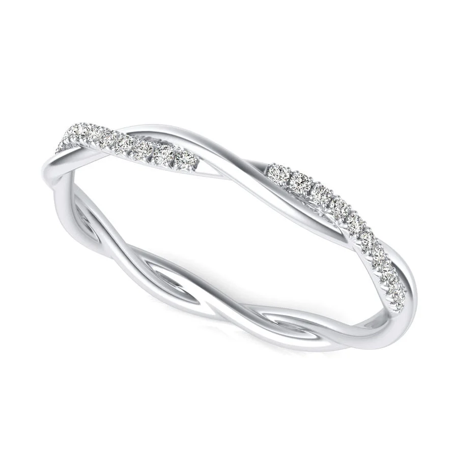 Half Eternity Twist Band - Custom Builder - SKU 364900