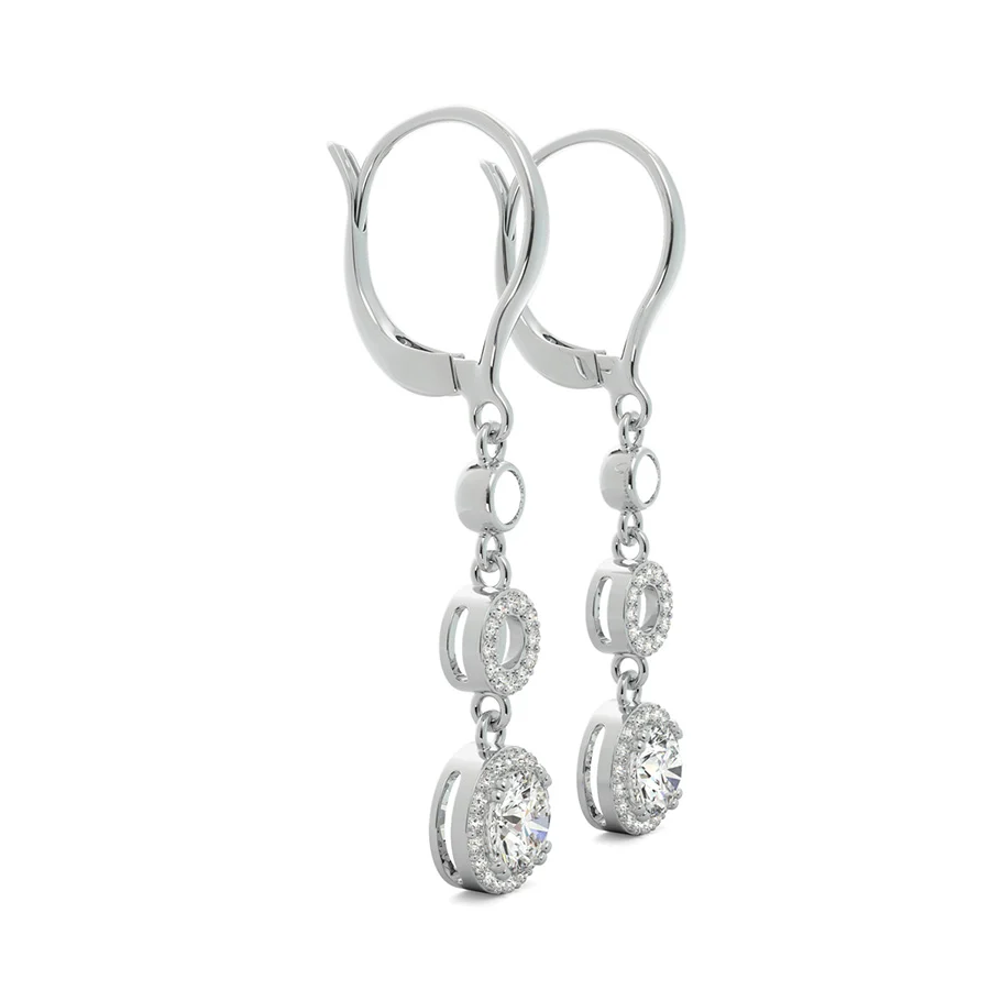 Halo Drop Earrings - Image 2