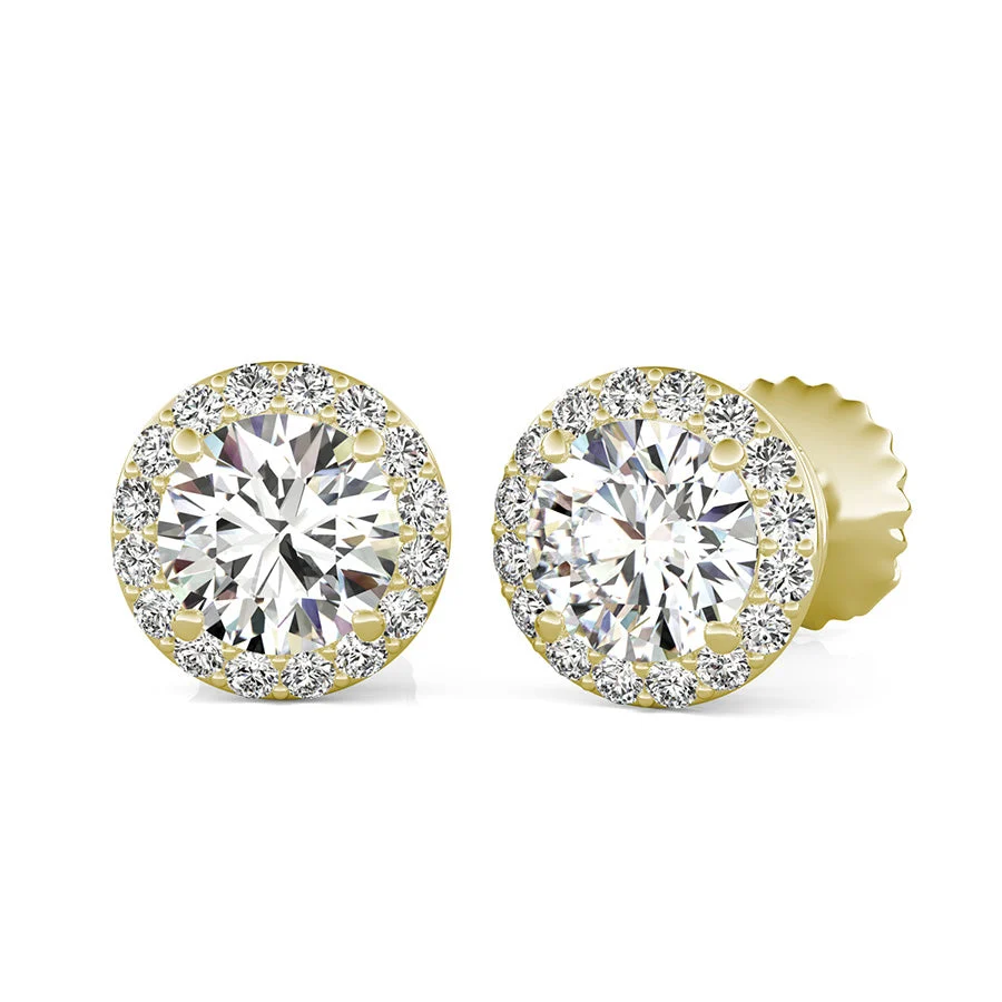 Halo Earrings - Custom Builder - SKU 401695