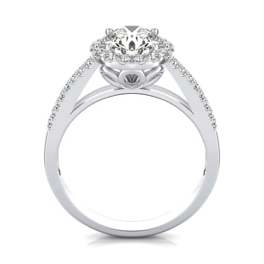 Halo Engagement Ring - Image 2