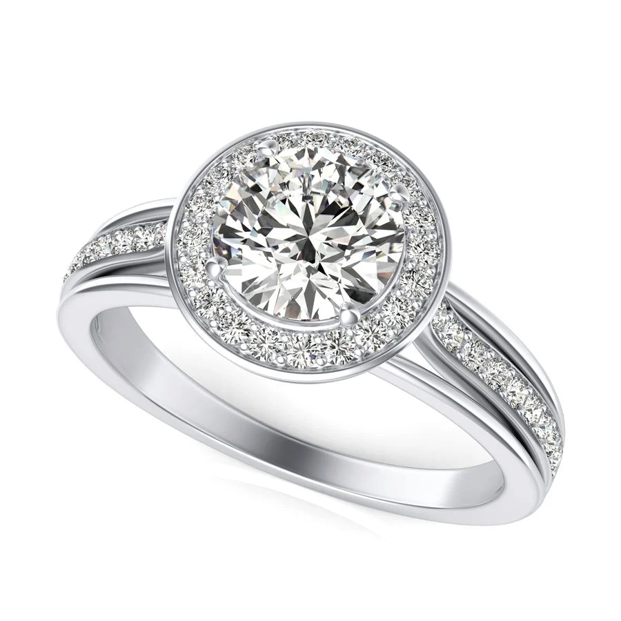 Halo Engagement Ring