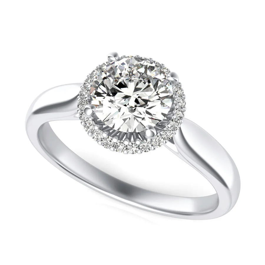 Halo Engagement Ring