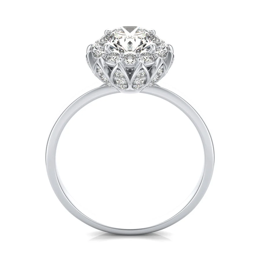 Halo Engagement Ring - Image 2