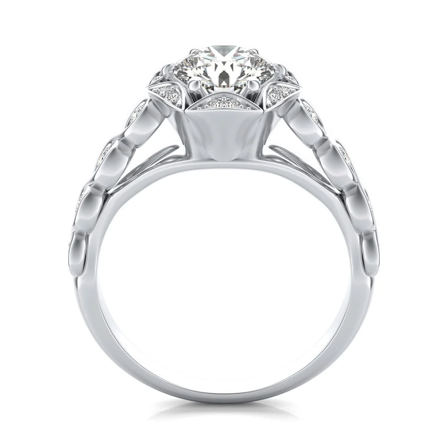 Halo Engagement Ring - Image 2