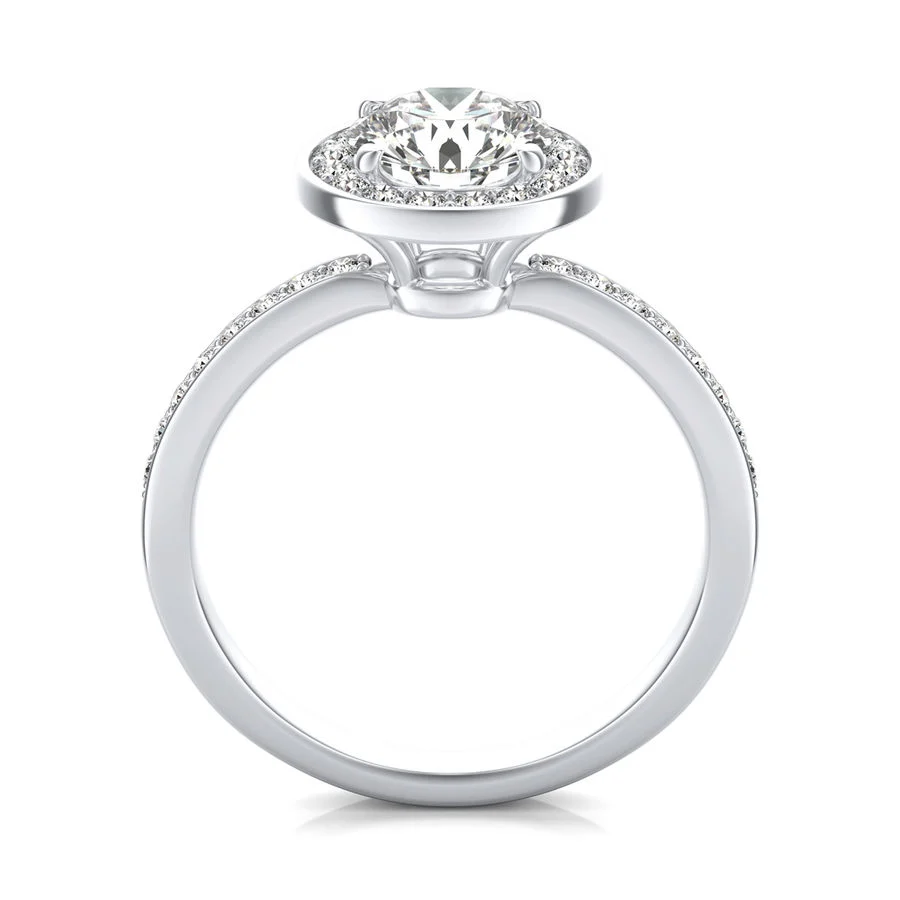 Halo Engagement Ring - Image 2