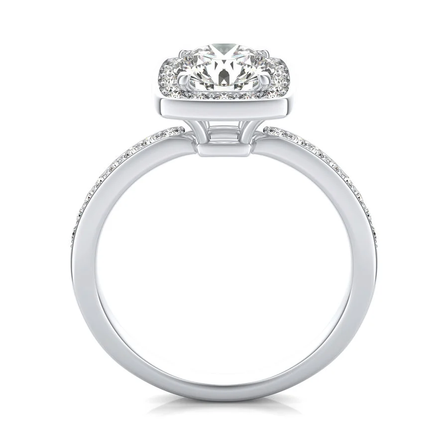 Halo Engagement Ring - Image 2