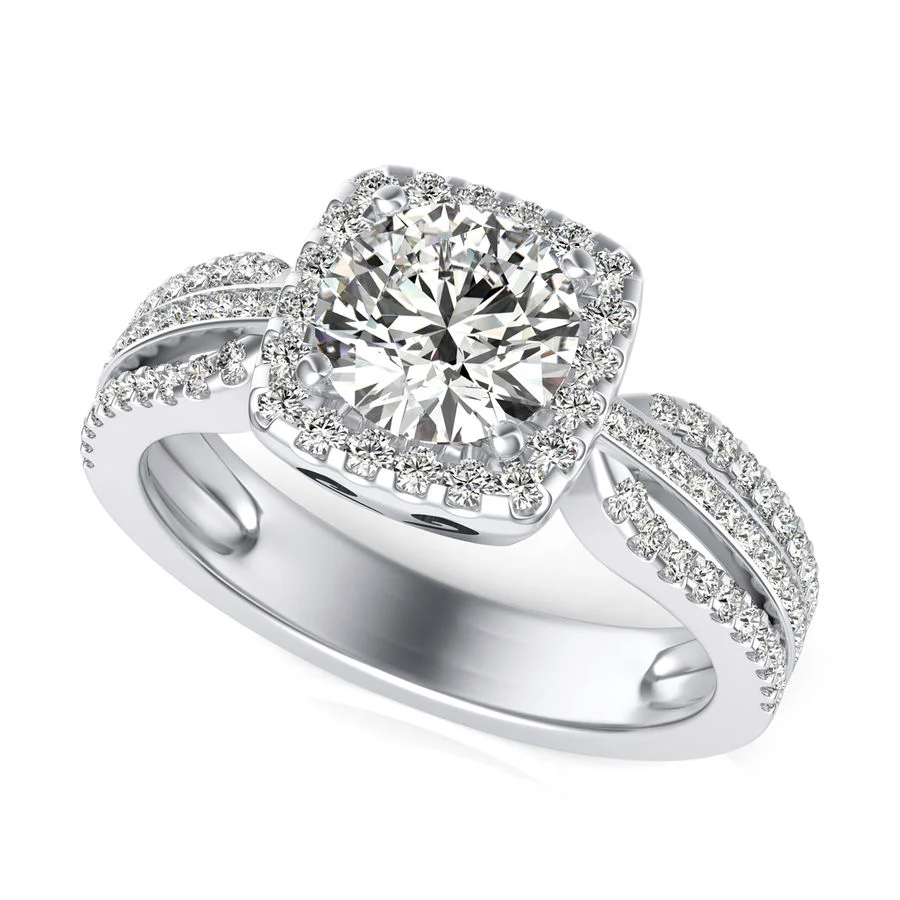 Halo Engagement Ring