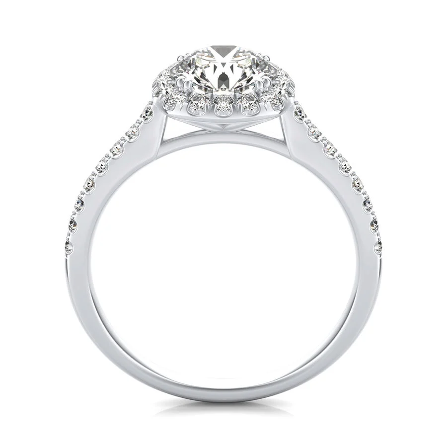 Halo Engagement Ring - Image 2