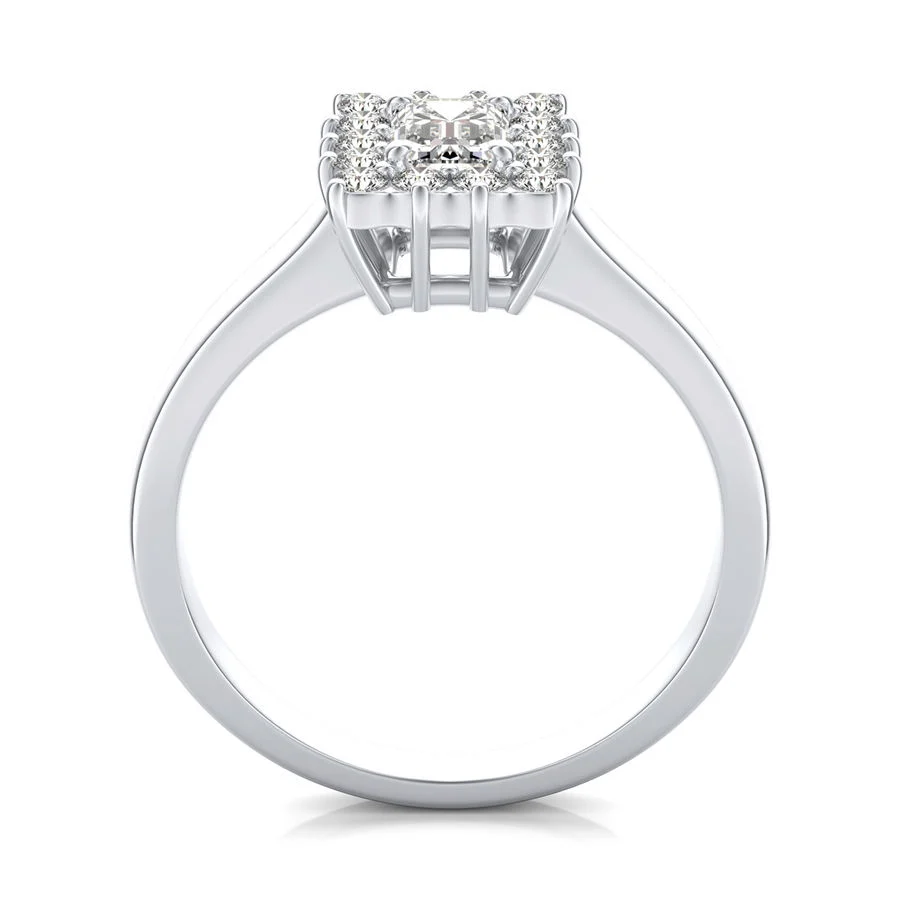 Halo Engagement Ring - Image 2