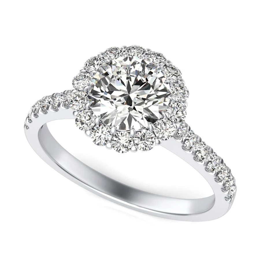 Halo Engagement Ring