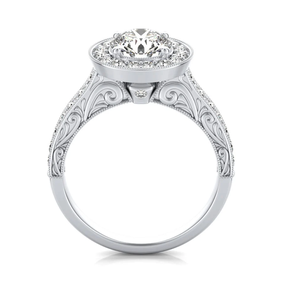 Halo Engagement Ring - Image 2