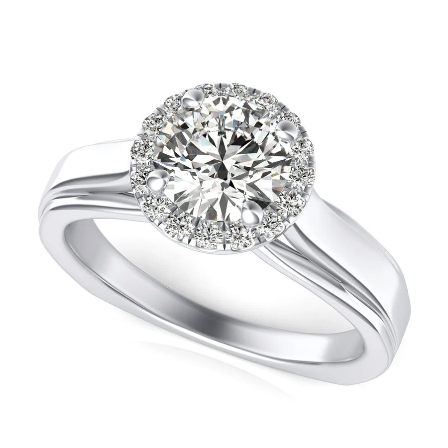 Halo Engagement Ring
