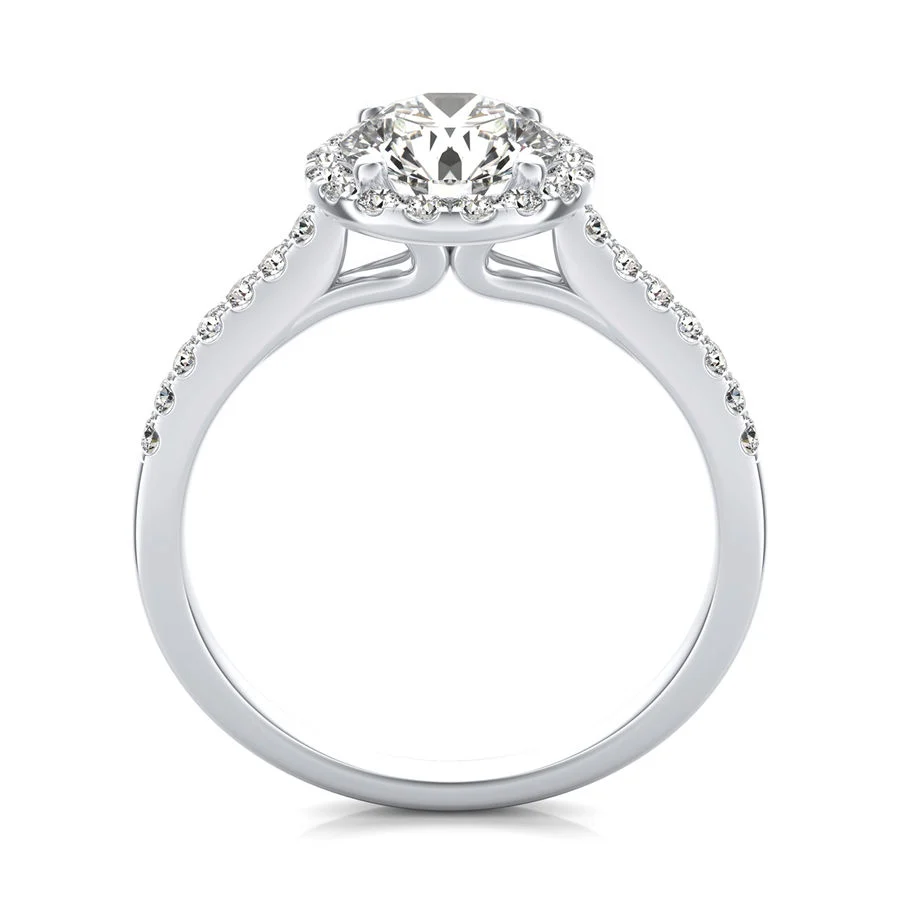 Halo Engagement Ring - Image 2