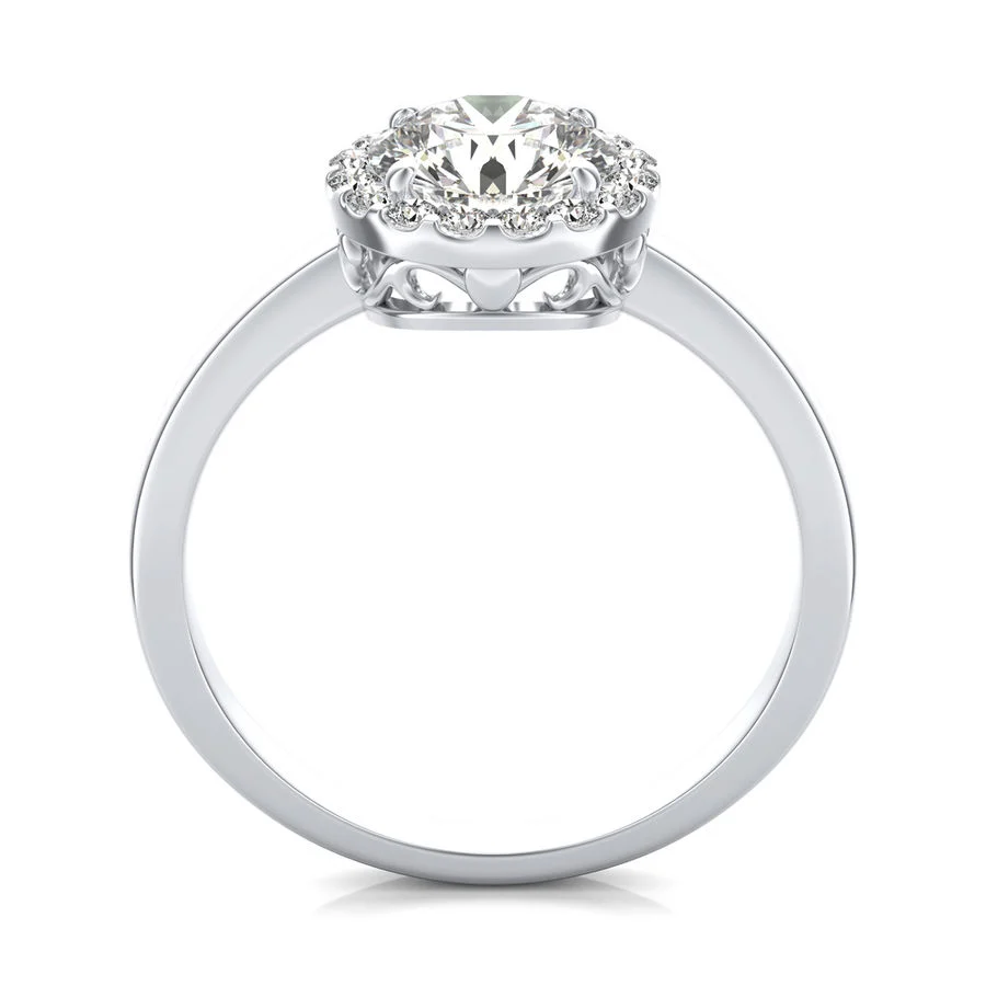 Halo Engagement Ring - Image 2