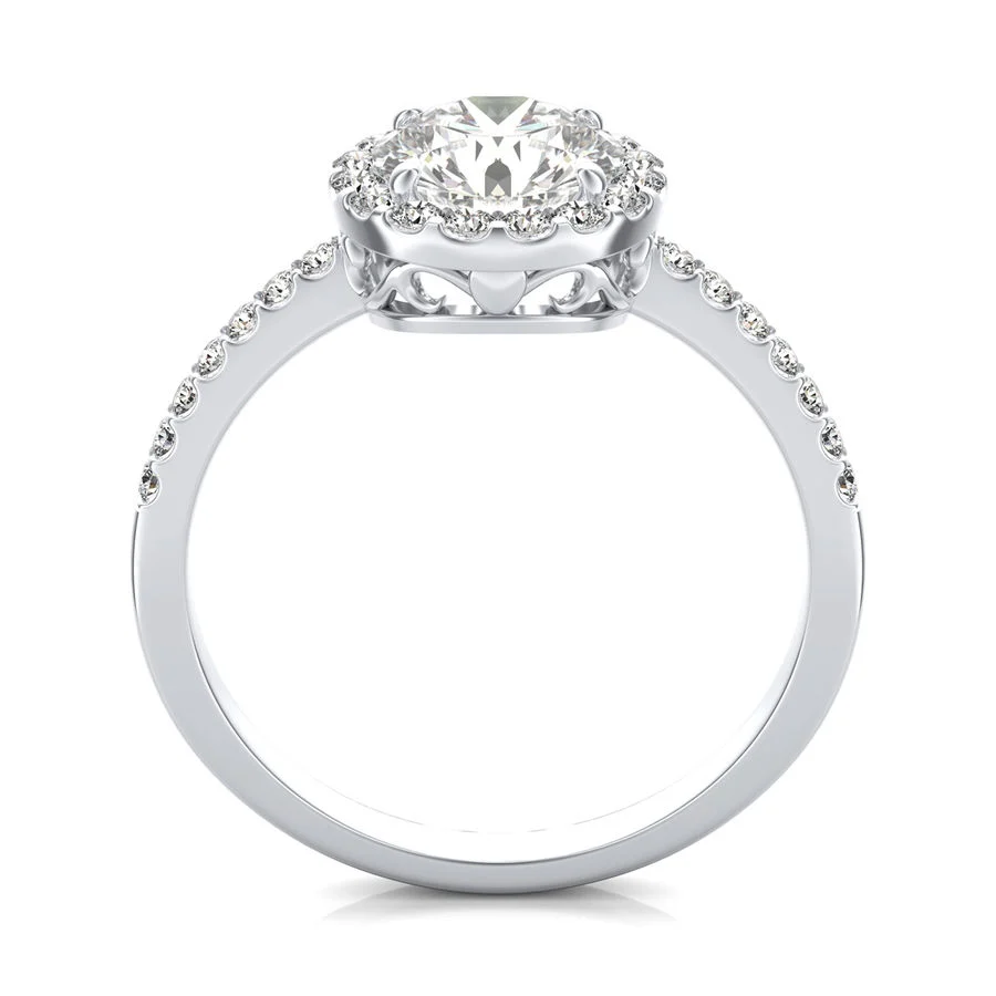 Halo Engagement Ring - Image 2