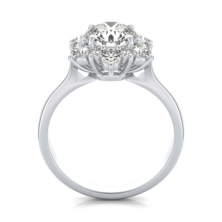 Halo Engagement Ring - Image 2