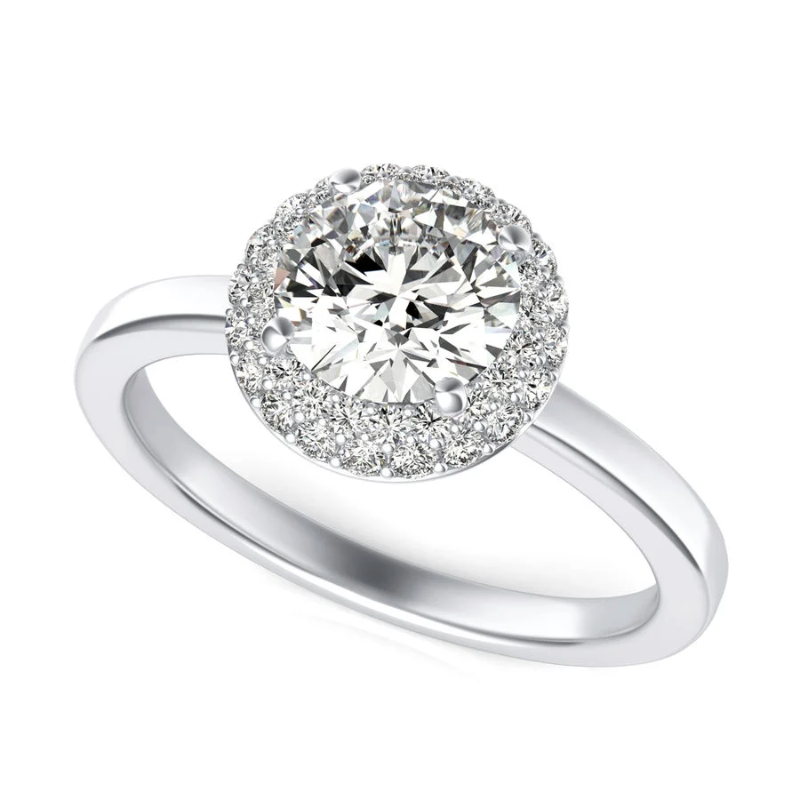 Halo Engagement Ring