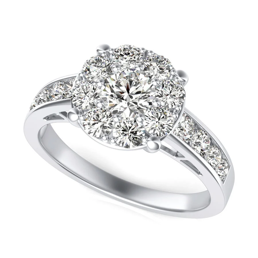 Halo Engagement Ring