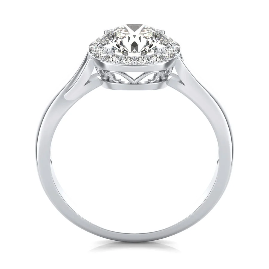 Halo Engagement Ring - Image 2