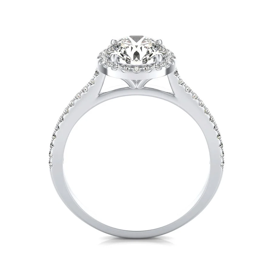 Halo Engagement Ring - Image 2