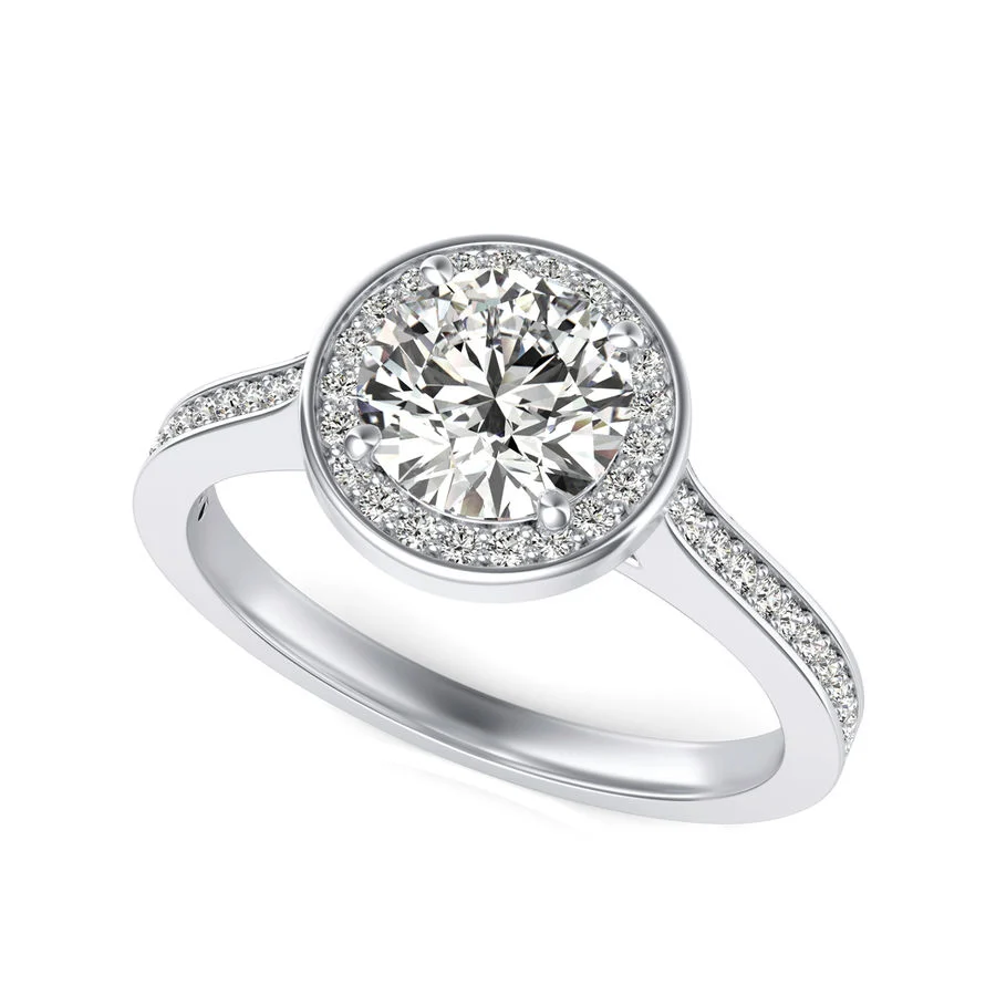 Halo Engagement Ring
