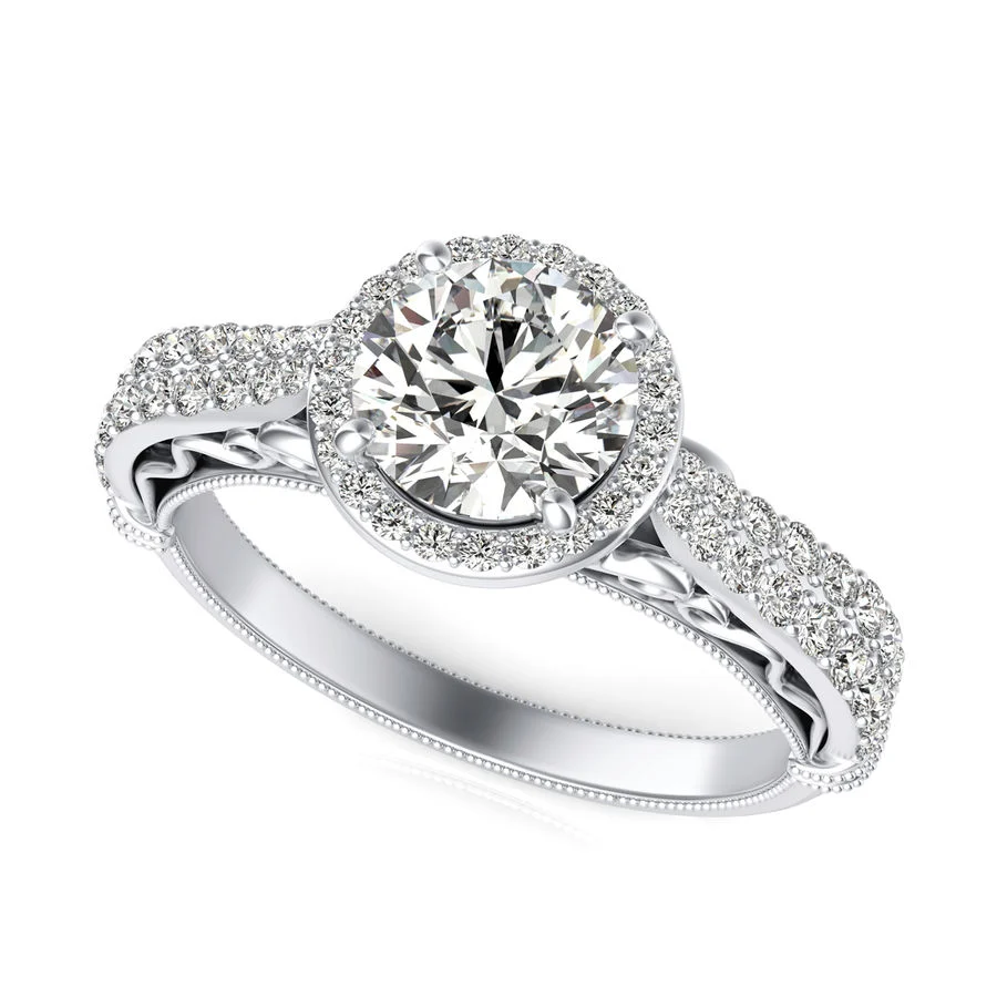 Halo Engagement Ring