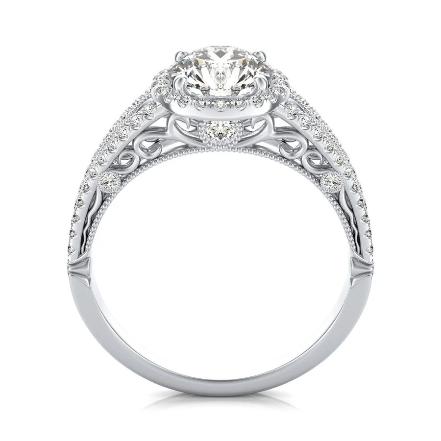 Halo Engagement Ring - Image 2