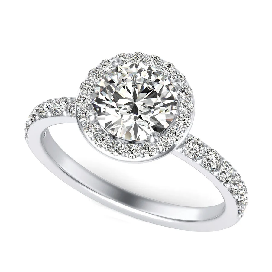 Halo Engagement Ring