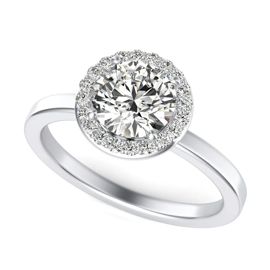 Halo Engagement Ring