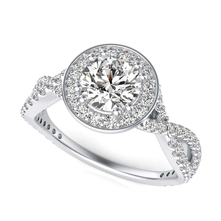 Halo Engagement Ring