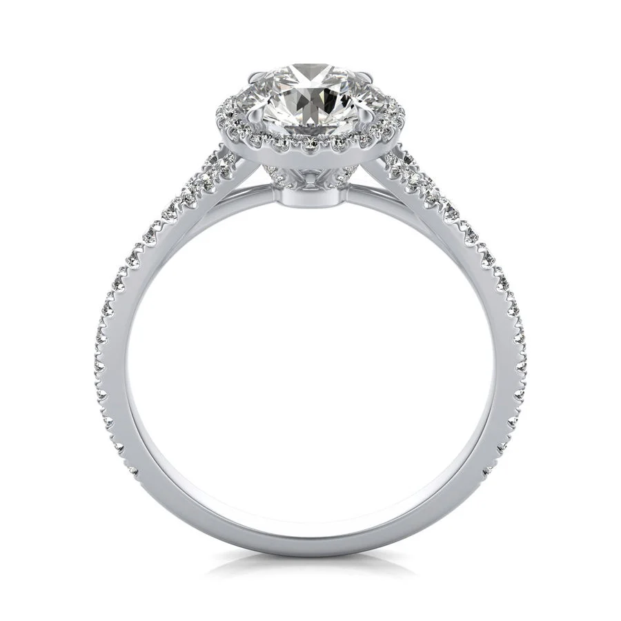 Halo Engagement Ring - Image 2