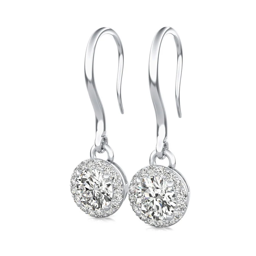 Halo Lever Back Earrings